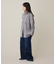 ロールアップ風ストレートデニムパンツ