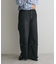 ロールアップ風ストレートデニムパンツ
