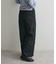 ロールアップ風ストレートデニムパンツ