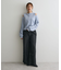 ロールアップ風ストレートデニムパンツ