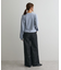 ロールアップ風ストレートデニムパンツ