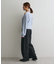 ロールアップ風ストレートデニムパンツ