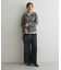 ロールアップ風ストレートデニムパンツ