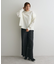ロールアップ風ストレートデニムパンツ