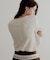 クルーネックバックメローカットソー