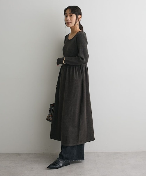 ワンピース VALLAN Cutout Knit Docking ette ワンピース VALLAN