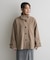 スタンドカラーメルトンショートコート
