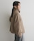 スタンドカラーメルトンショートコート