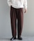 ウールライクポリツイルパンツ
