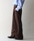 ウールライクポリツイルワイドパンツ