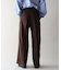 ウールライクポリツイルワイドパンツ