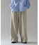 ウールライクポリツイルワイドパンツ