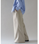 ウールライクポリツイルワイドパンツ