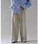 ウールライクポリツイルワイドパンツ