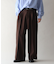 ウールライクポリツイルワイドパンツ