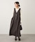 Vネックウェストタックジャンパースカート