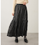 レザーライクギャザースカート