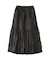 レザーライクギャザースカート