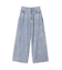 ストレートワイドデニムパンツ
