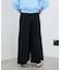 フロントタックドレープワイドパンツ