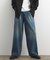 ワイドストレートデニムパンツ