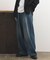 ワイドストレートデニムパンツ