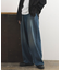 ワイドストレートデニムパンツ