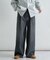 ワイドストレートデニムパンツ