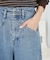 カーブデニムパンツ