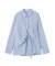 ベルト付きカシュクールシャツ
