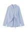 ベルト付きカシュクールシャツ