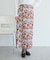 フラワープリントスリットロングスカート