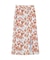 フラワープリントスリットロングスカート