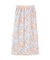 フラワープリントスリットロングスカート