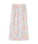 フラワープリントスリットロングスカート