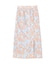 フラワープリントスリットロングスカート