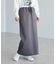 ダブルウエストカットソーロングスカート