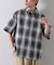 アソートミニチェックボクシー半袖シャツ