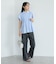 遮熱 シャーリングショートスリーブブラウス