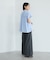遮熱 シャーリングショートスリーブブラウス