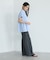 遮熱 シャーリングショートスリーブブラウス
