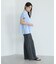 遮熱 シャーリングショートスリーブブラウス