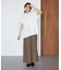 遮熱 シャーリングショートスリーブブラウス