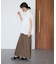 遮熱 シャーリングショートスリーブブラウス