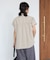 遮熱 シャーリングショートスリーブブラウス