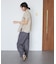 遮熱 シャーリングショートスリーブブラウス