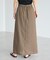 ウォッシャブル リネンライクラップ風スカート