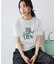 フロッキープリントTシャツ