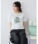フロッキープリントTシャツ