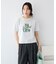フロッキープリントTシャツ